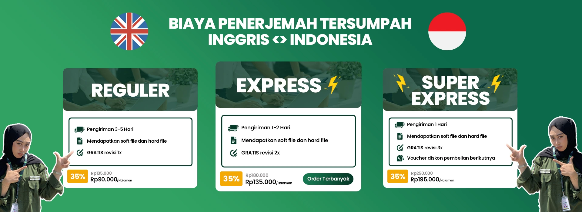 Biaya Penerjemah Tersumpah Inggris Indonesia