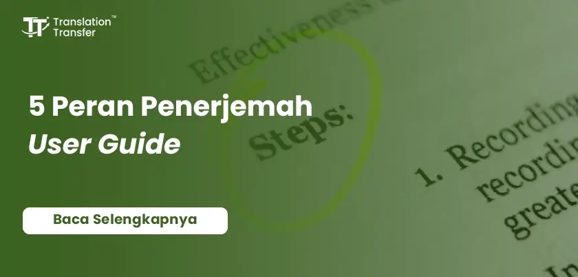 5 Peran Penerjemah User Guide