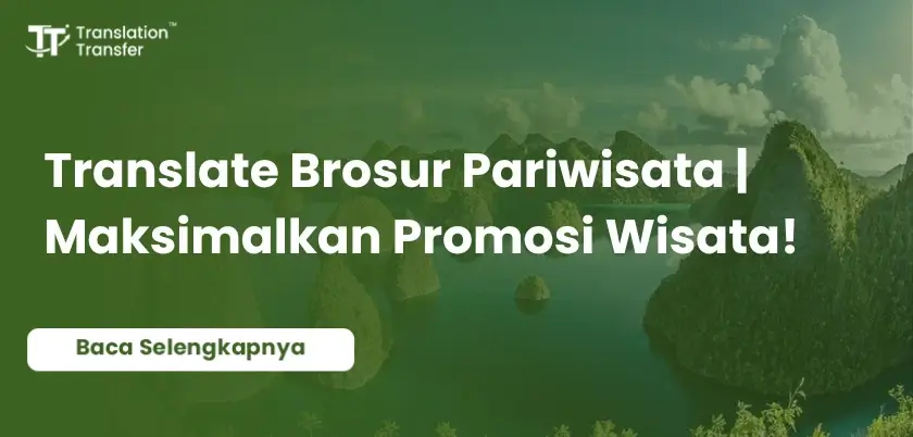translate brosur pariwisata