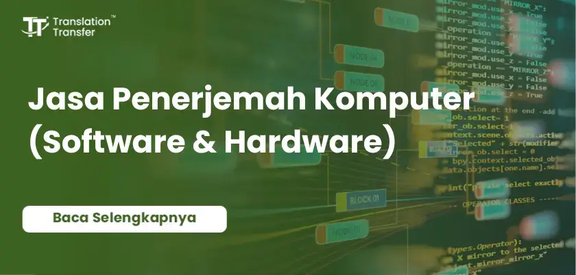 Jasa Penerjemah Komputer