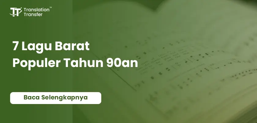 7 Lagu Barat Populer Tahun 90an
