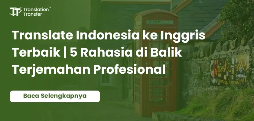 translate indonesia ke inggris