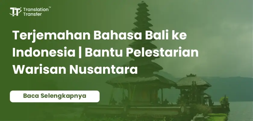 terjeemahan bahasa bali ke Indonesia