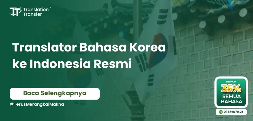 Translator Bahasa Korea ke Indonesia Resmi
