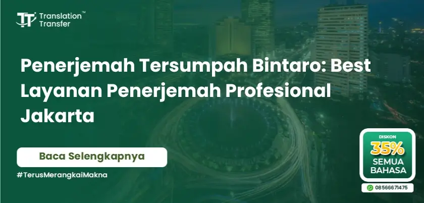 penerjemah tersumpah bintaro