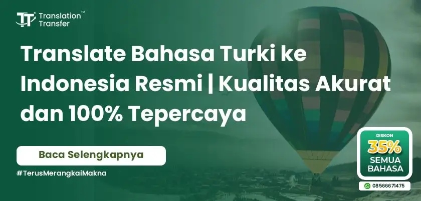 Translate Bahasa Turki ke Indonesia Resmi