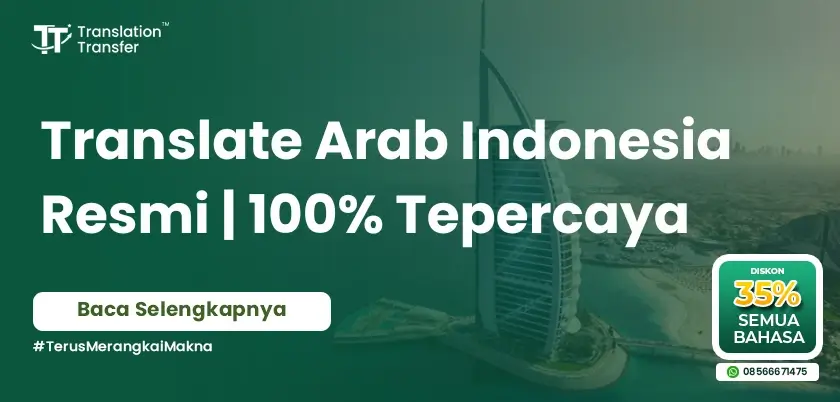 Translate Arab Indonesia Resmi | 100% Tepercaya