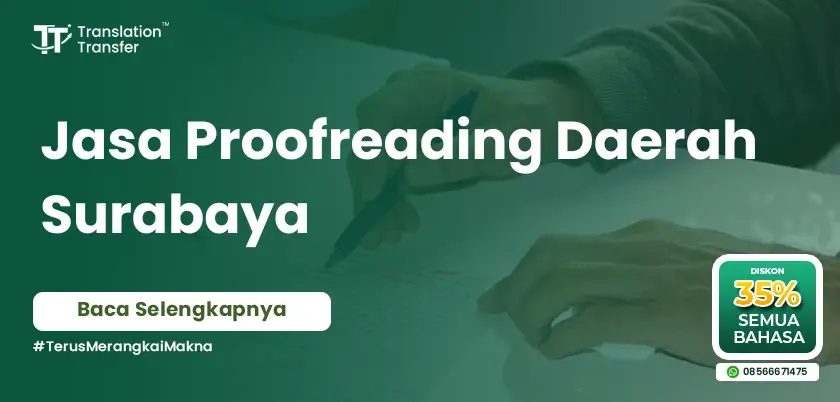 Jasa Proofreading Daerah Surabaya