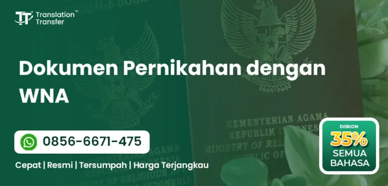 Dokumen pernikahan dengan WNA