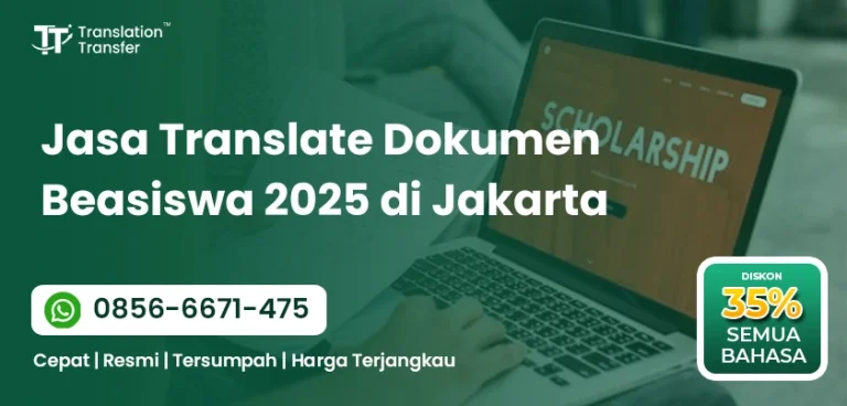Jasa Penerjemah Tersumpah Resmi Dokumen Beasiswa 2025
