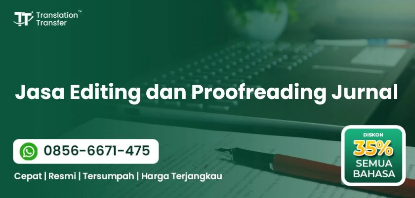 Jasa Editing dan Proofreading Jurnal