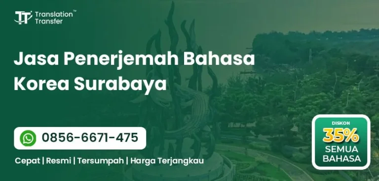 Jasa Penerjemah Bahasa Korea Surabaya