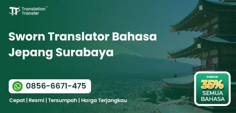 Sworn Translator Bahasa Jepang Surabaya