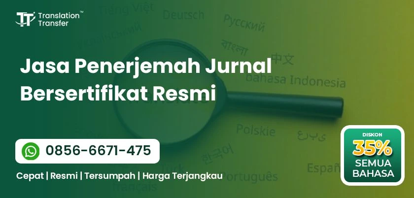 Jasa Penerjemah Jurnal Bersertifikat Resmi