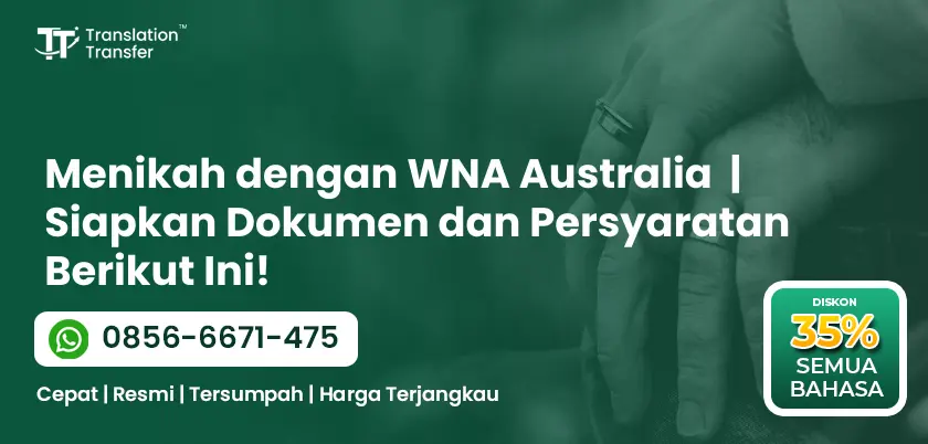 Menikah dengan WNA Australia
