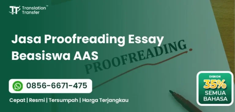 Jasa Proofreading Essay Beasiswa AAS
