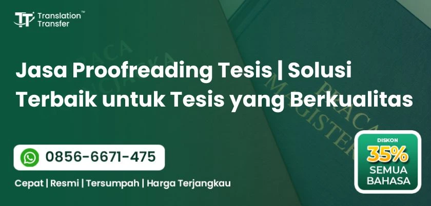 Jasa Proofreading Tesis