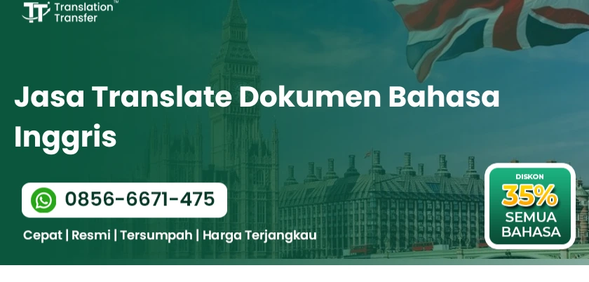 Jasa Translate Dokumen Bahasa Inggris
