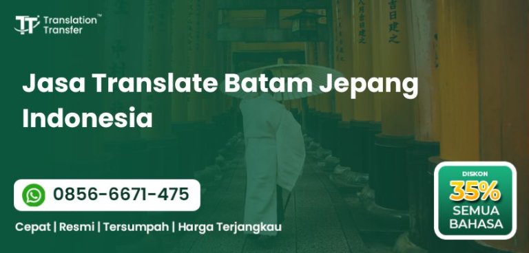 Jasa Translate Batam Jepang Indonesia