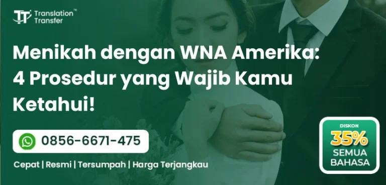 Menikah dengan WNA Amerika
