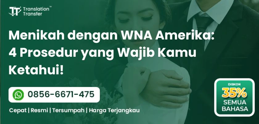 Menikah dengan WNA Amerika