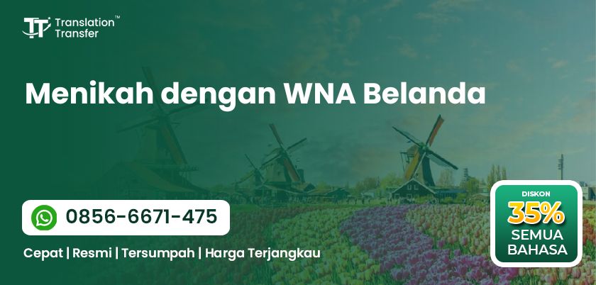 Menikah dengan WNA Belanda