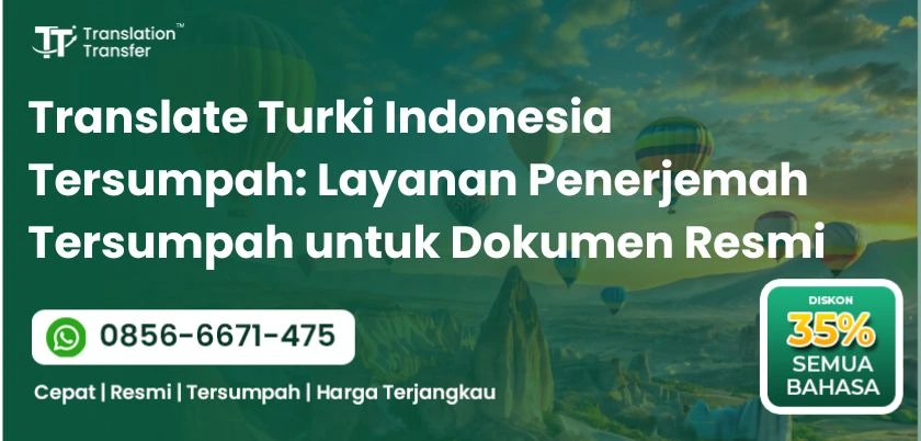 Translate Turki Indonesia Tersumpah