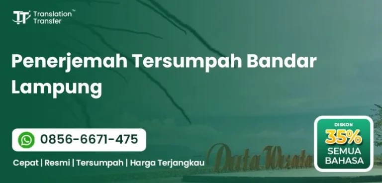 Penerjemah Tersumpah Bandar Lampung