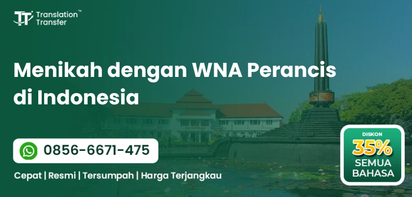 Menikah dengan WNA Perancis di Indonesia