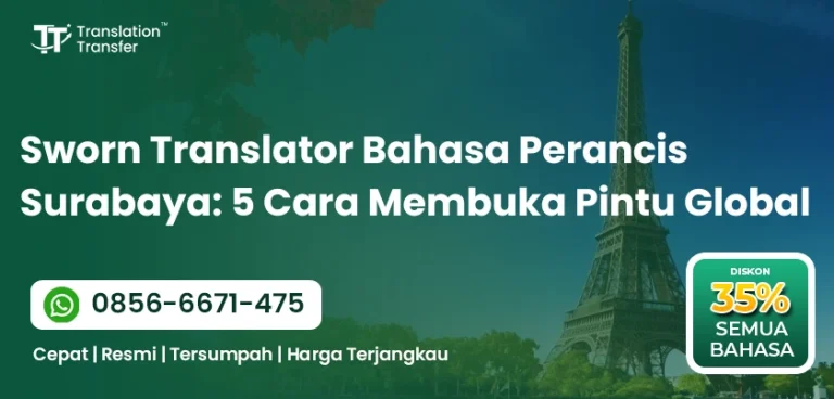 Sworn Translator Bahasa Perancis Surabaya