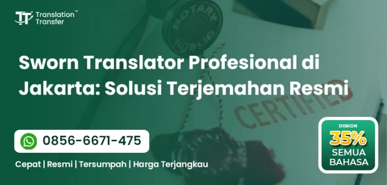 Sworn Translator Profesional di Jakarta
