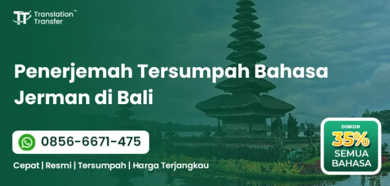 Penerjemah Tersumpah Bahasa Jerman di Bali