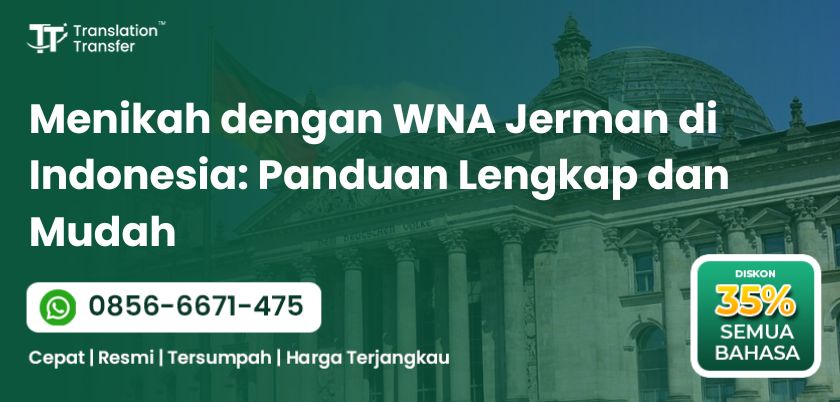 Menikah dengan WNA Jerman di Indonesia
