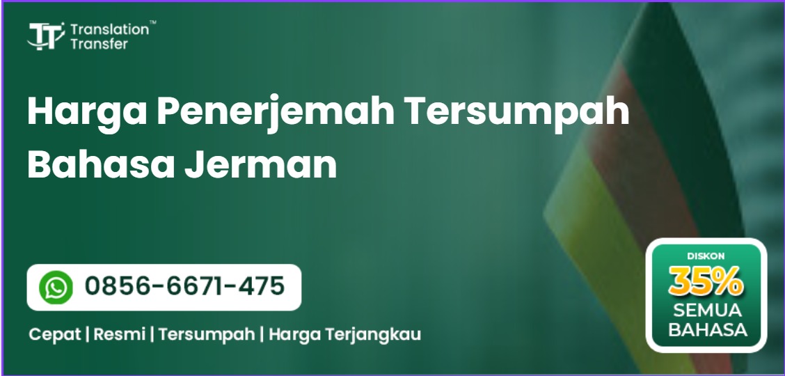 Harga Penerjemah Tersumpah Bahasa Jerman