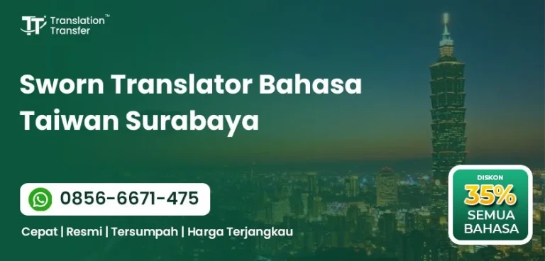 Sworn Translator Bahasa Taiwan Surabaya