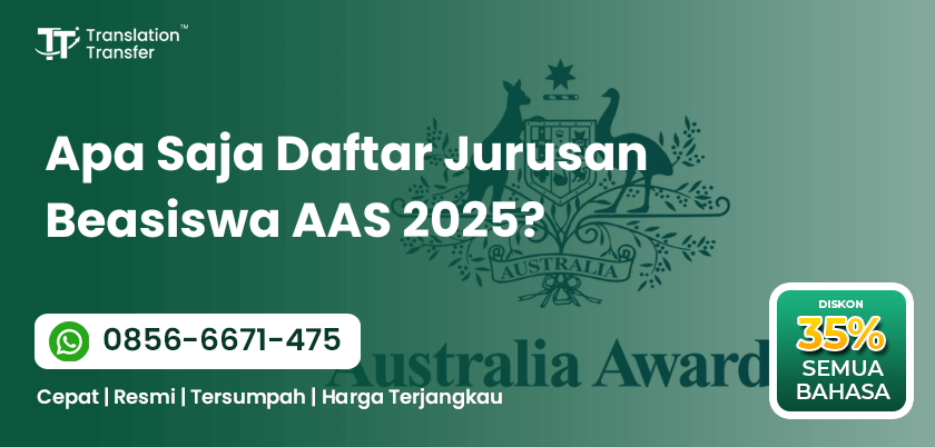 Apa Saja Daftar Jurusan Beasiswa AAS 2025?