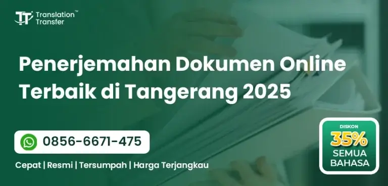 Penerjemahan Dokumen Online Terbaik di Tangerang 2025