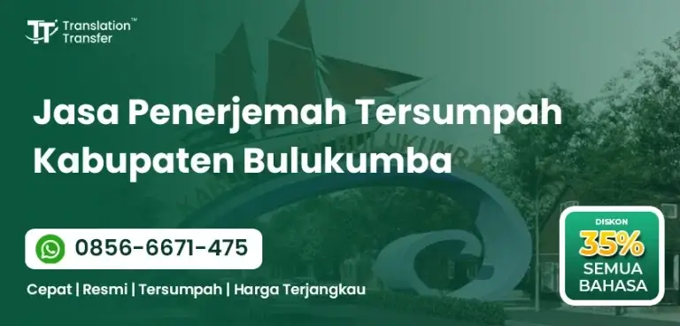Jasa Penerjemah Tersumpah Kabupaten Bulukumba