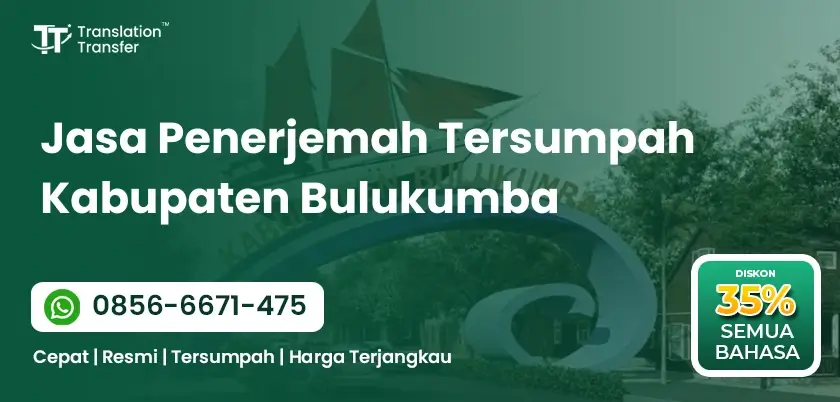 Jasa Penerjemah Tersumpah Kabupaten Bulukumba