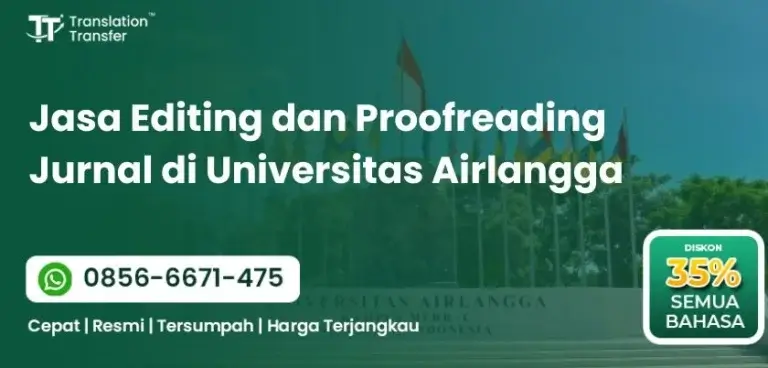 Jasa Editing dan Proofreading Jurnal di Universitas Airlangga