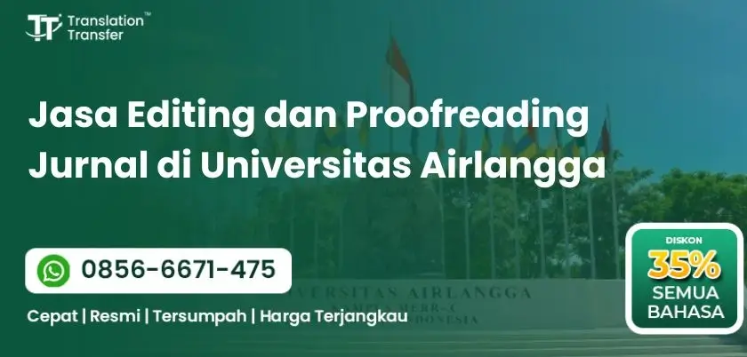 Jasa Editing dan Proofreading Jurnal di Universitas Airlangga