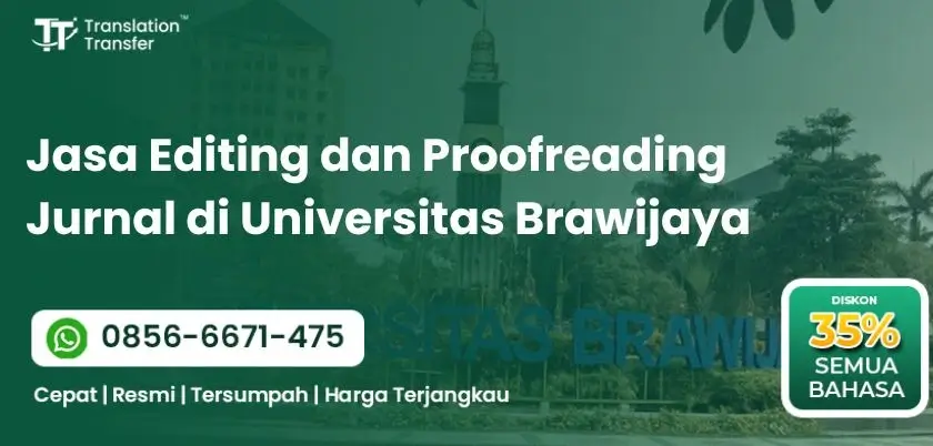 Jasa Editing dan Proofreading Jurnal di Universitas Brawijaya