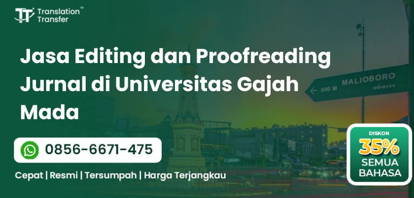 Jasa Editing dan Proofreading Jurnal di UGM