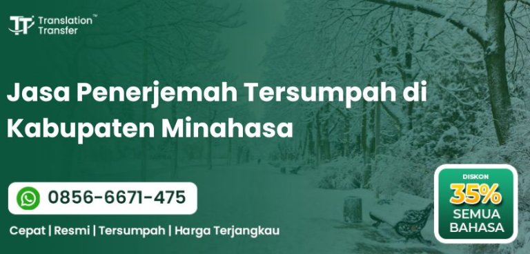 Jasa Penerjemah Tersumpah di Kabupaten Minahasa