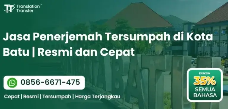 Jasa Penerjemah Tersumpah di Kota Batu | Resmi dan Cepat