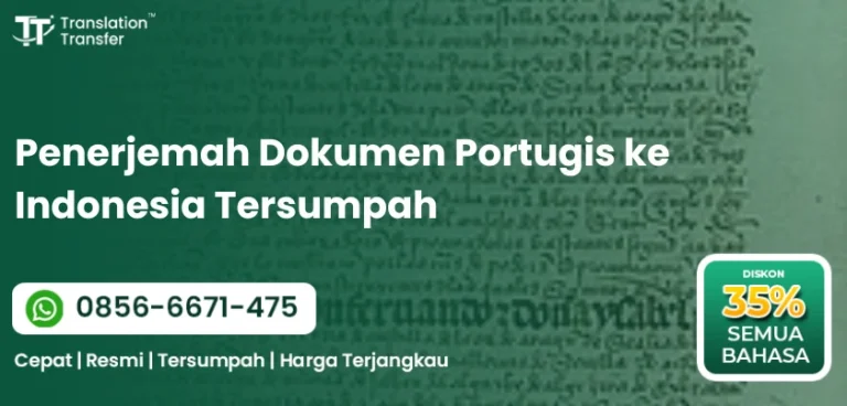 Penerjemah Dokumen Portugis ke Indonesia Tersumpah