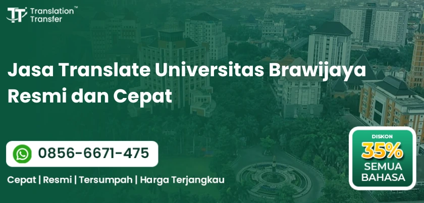 Jasa Translate Universitas Brawijaya Resmi dan Cepat