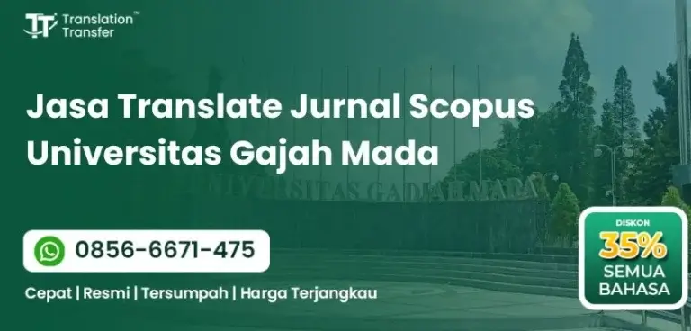 Jasa Translate Jurnal Scopus Universitas Gajah Mada