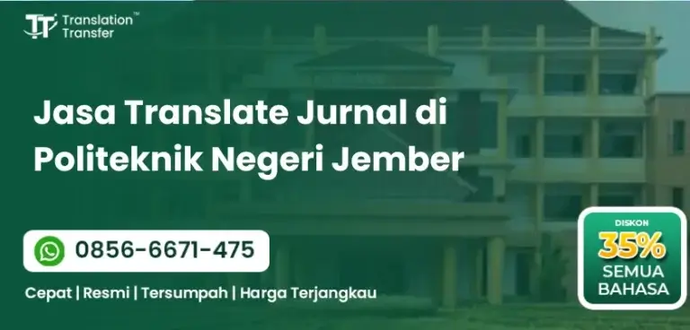 Jasa Translate Jurnal di Politeknik Negeri Jember