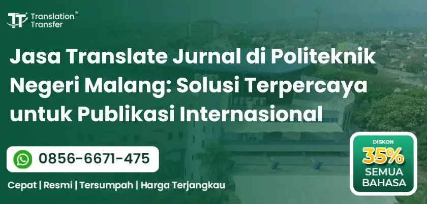 Jasa Translate Jurnal di Politeknik Negeri Malang